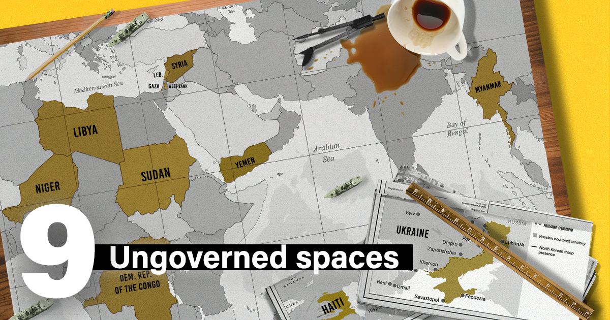 Eurasia Group Ungoverned spaces Eurasia Group's 9 Top Risk of 2025